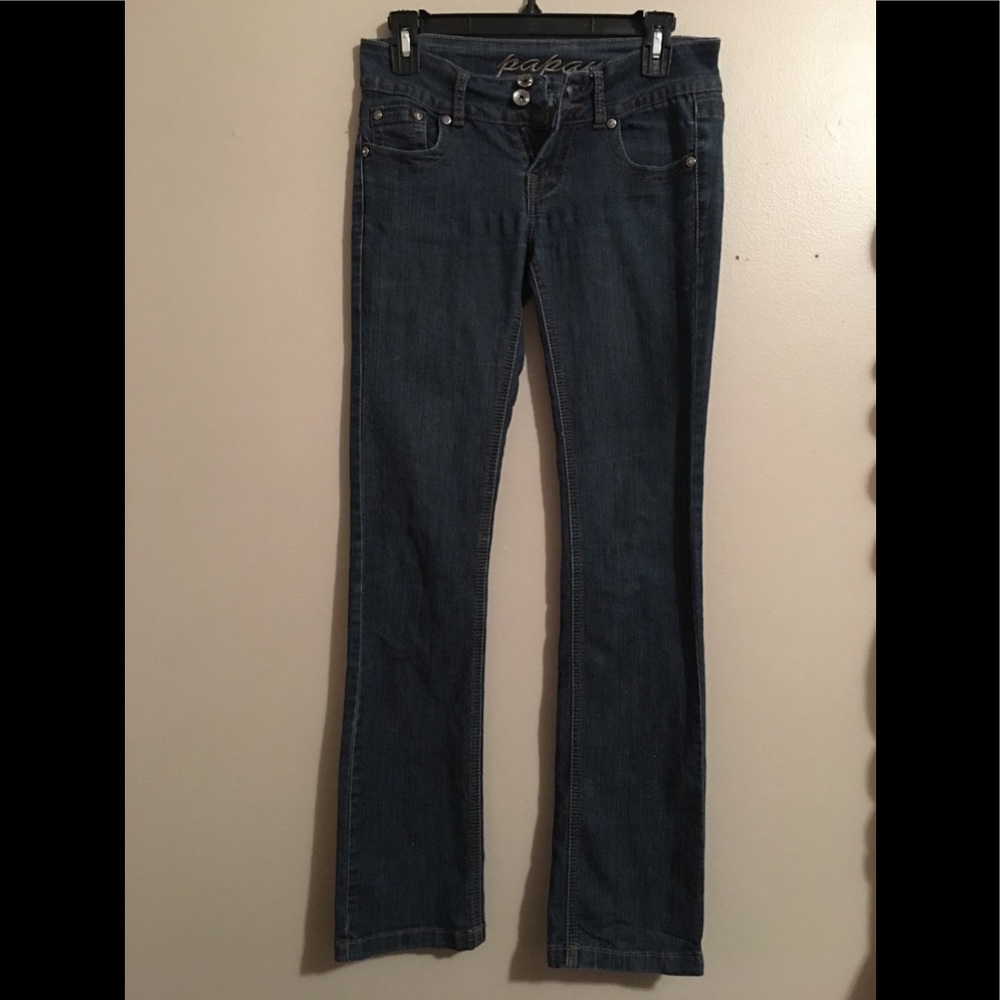 Low rise skinny jeans